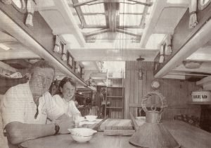 Ted and Brigette Meredith aboard Elise