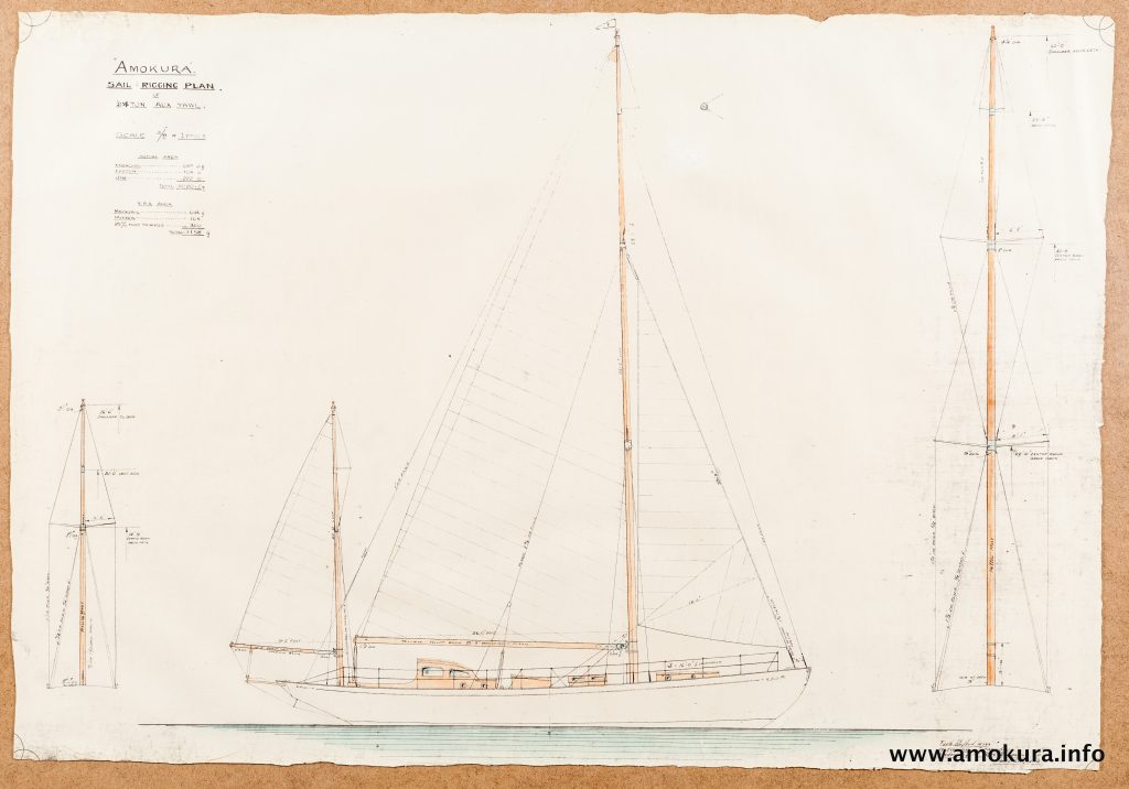 Amokura sail plan